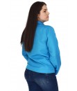 JAQUETA PLUS SIZE FEMININA - AZUL